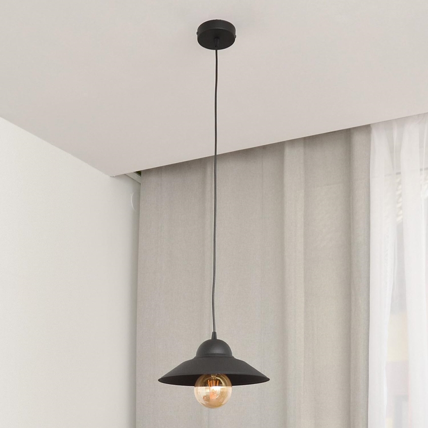 Luster na sajli SORAPIS 1xE27/15W/230V crno