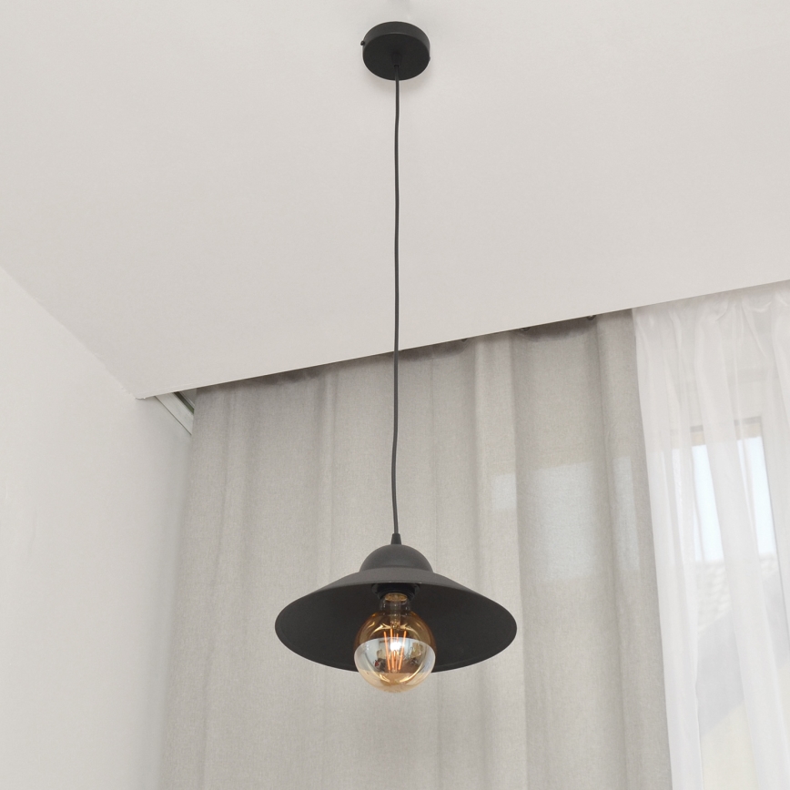 Luster na sajli SORAPIS 1xE27/15W/230V crno