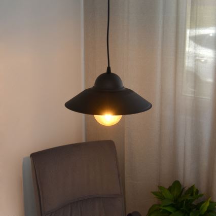 Luster na sajli SORAPIS 1xE27/15W/230V crno