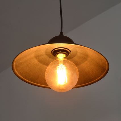 Luster na sajli SORAPIS 1xE27/15W/230V crno