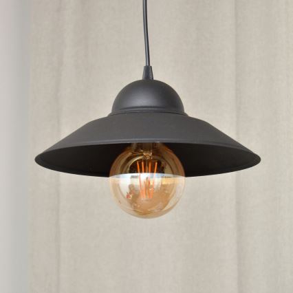 Luster na sajli SORAPIS 1xE27/15W/230V crno