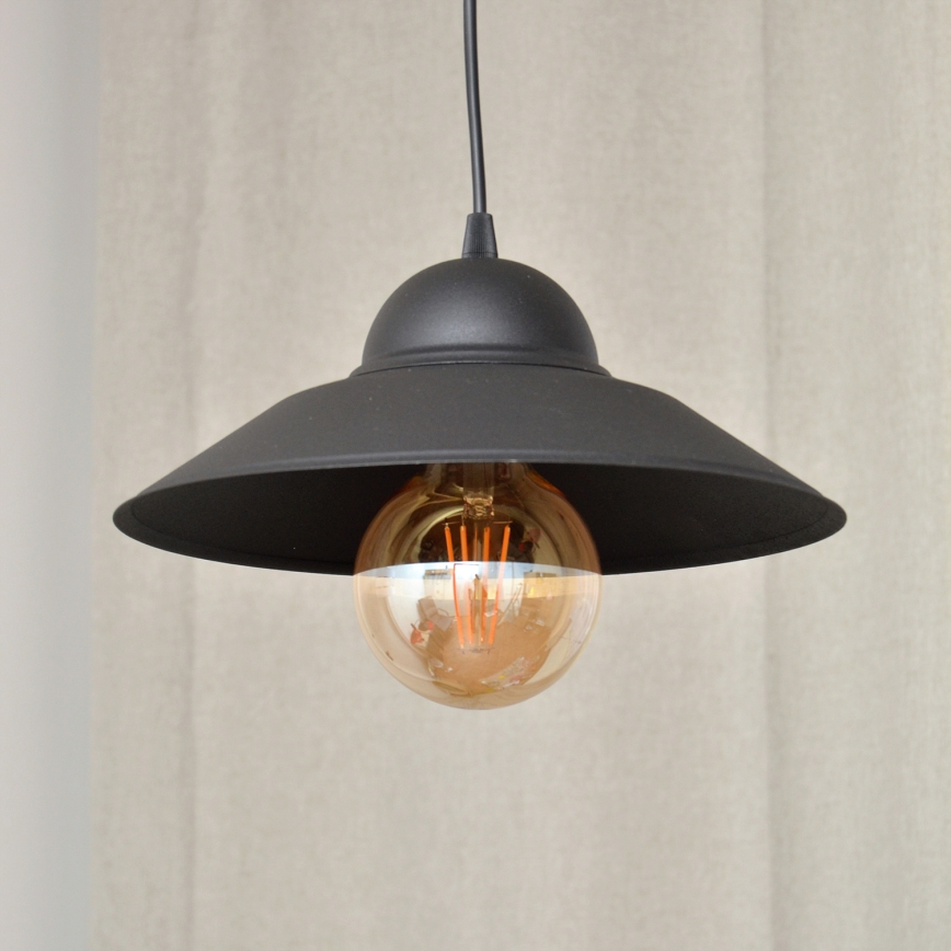 Luster na sajli SORAPIS 1xE27/15W/230V crno
