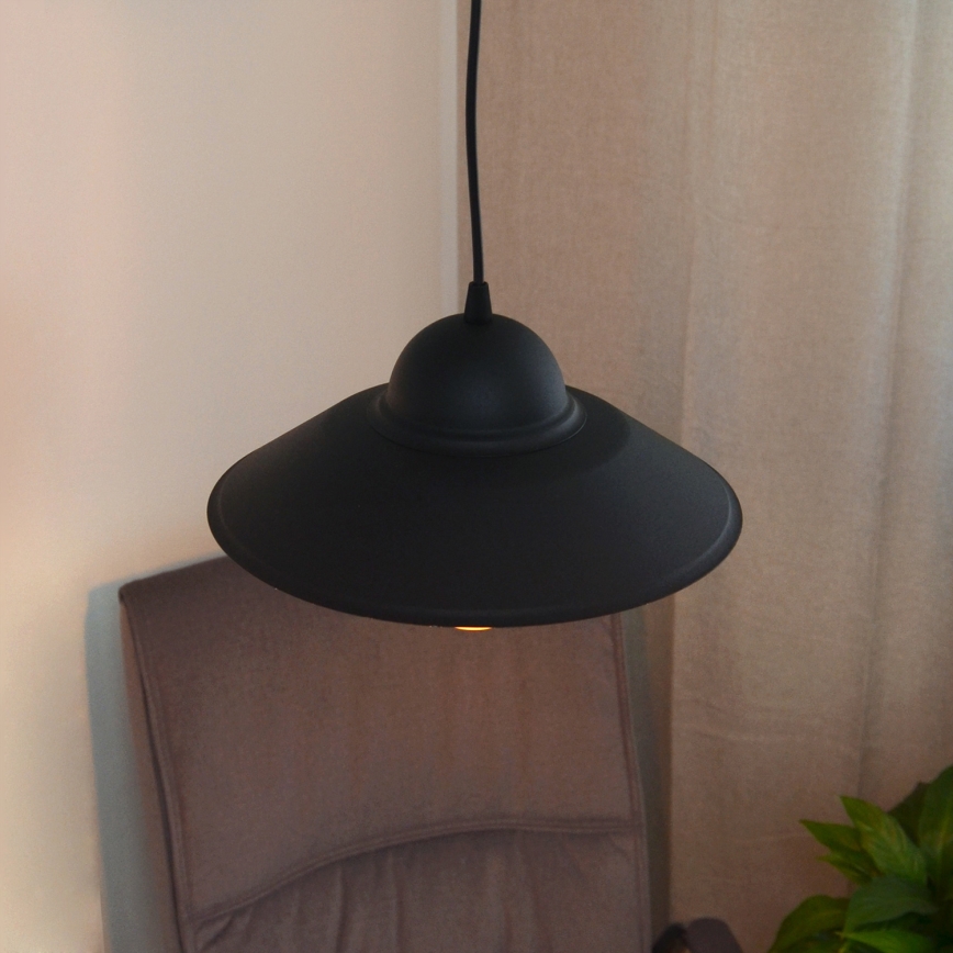 Luster na sajli SORAPIS 1xE27/15W/230V crno