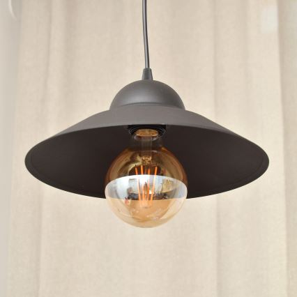 Luster na sajli SORAPIS 1xE27/15W/230V crno