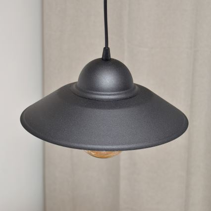 Luster na sajli SORAPIS 1xE27/15W/230V crno