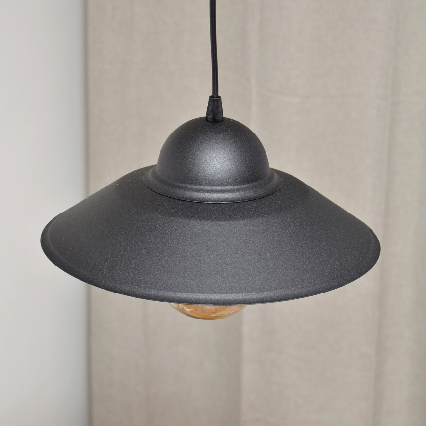 Luster na sajli SORAPIS 1xE27/15W/230V crno