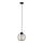 Luster na sajli STARLIGHT 1xE27/15W/230V crno/srebrno