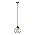 Luster na sajli STARLIGHT 1xE27/15W/230V crno/zlatna