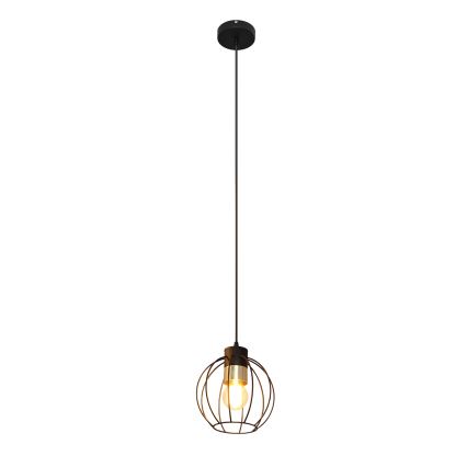 Luster na sajli STARLIGHT 1xE27/15W/230V crno/zlatna