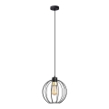 Luster na sajli STARLIGHT 1xE27/15W/230V crno/zlatna
