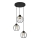 Luster na sajli STARLIGHT 3xE27/15W/230V crno/zlatna