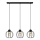 Luster na sajli STARLIGHT 3xE27/15W/230V crno/zlatna
