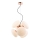 Luster na sajli STELLAR 6xG9/4W/230V roze zlatno