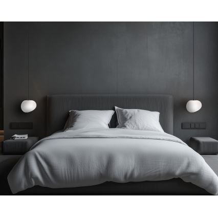 Luster na sajli STONES 1xE27/40W/230V pr. 20 cm
