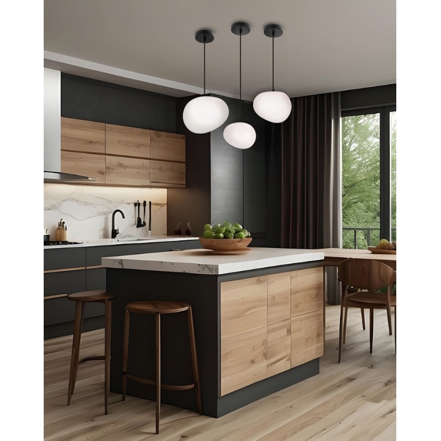 Luster na sajli STONES 1xE27/40W/230V pr. 30 cm