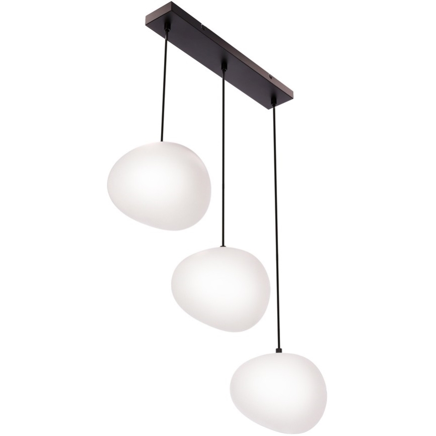 Luster na sajli STONES 3xE27/40W/230V