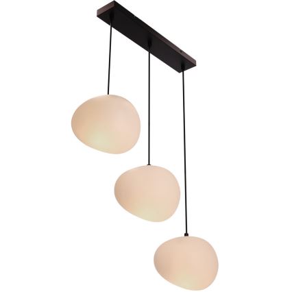 Luster na sajli STONES 3xE27/40W/230V