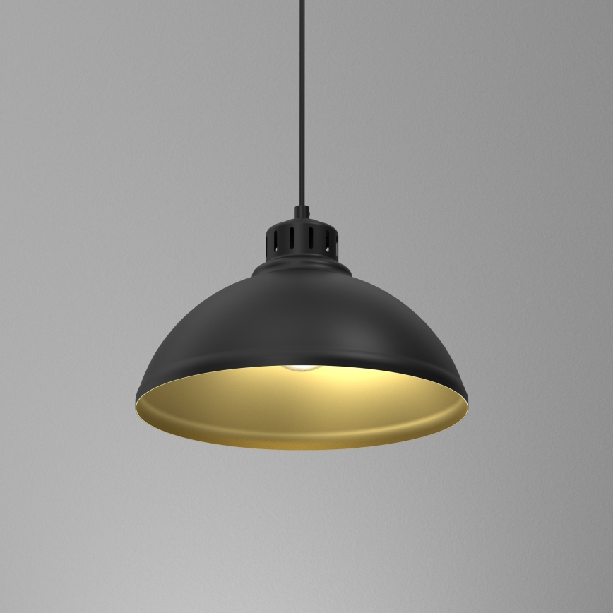 Luster na sajli SVEN 1xE27/15W/230V crno/zlatna