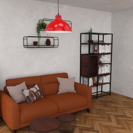 Luster na sajli SVEN 1xE27/15W/230V crveno