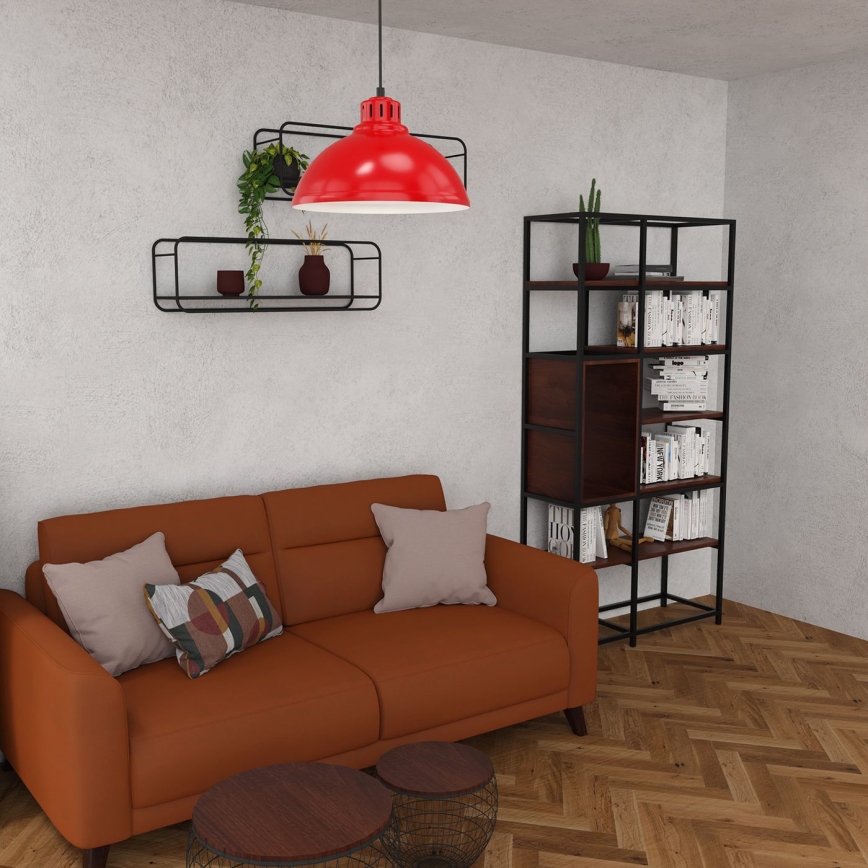 Luster na sajli SVEN 1xE27/15W/230V crveno