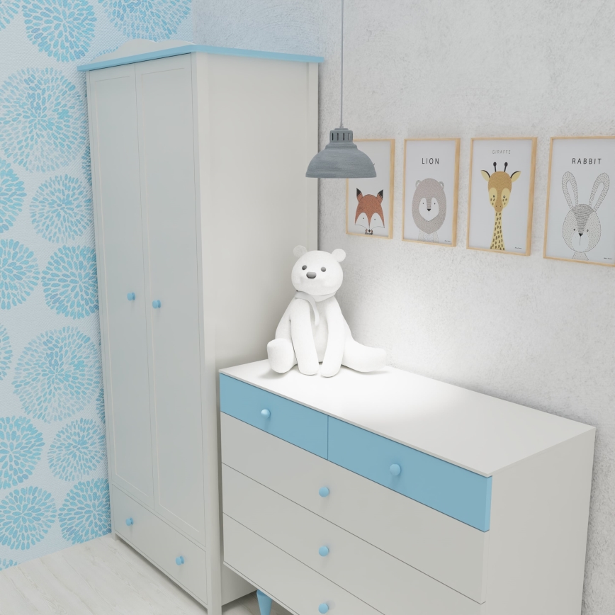 Luster na sajli SVEN 1xE27/15W/230V sivo