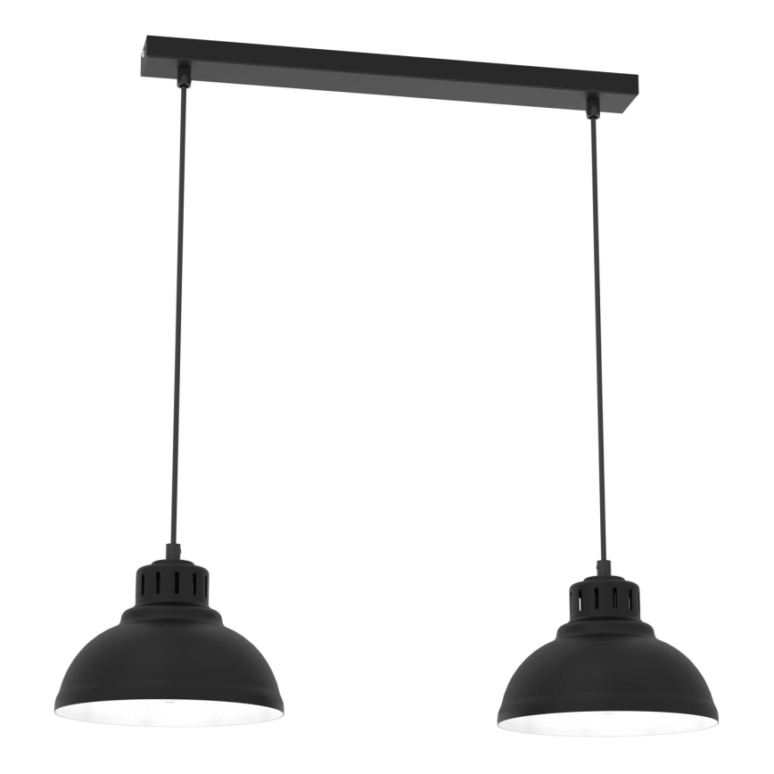 Luster na sajli SVEN 2xE27/15W/230V crno