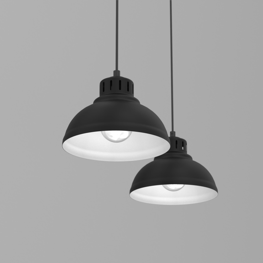Luster na sajli SVEN 2xE27/15W/230V crno