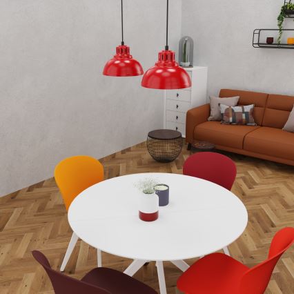 Luster na sajli SVEN 2xE27/15W/230V crveno