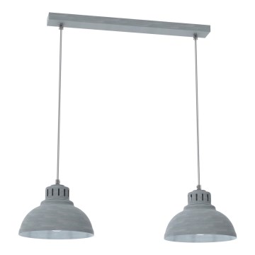 Luster na sajli SVEN 2xE27/15W/230V sivo