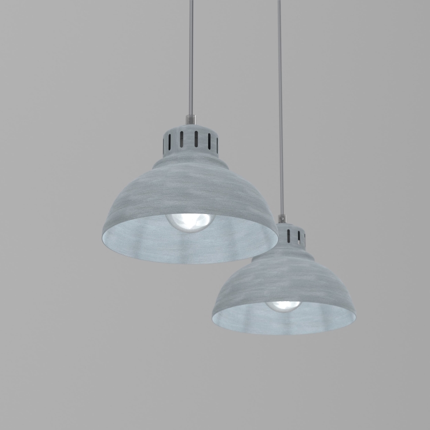 Luster na sajli SVEN 2xE27/15W/230V sivo