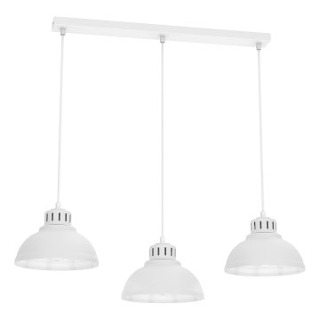 Luster na sajli SVEN 3xE27/15W/230V bela