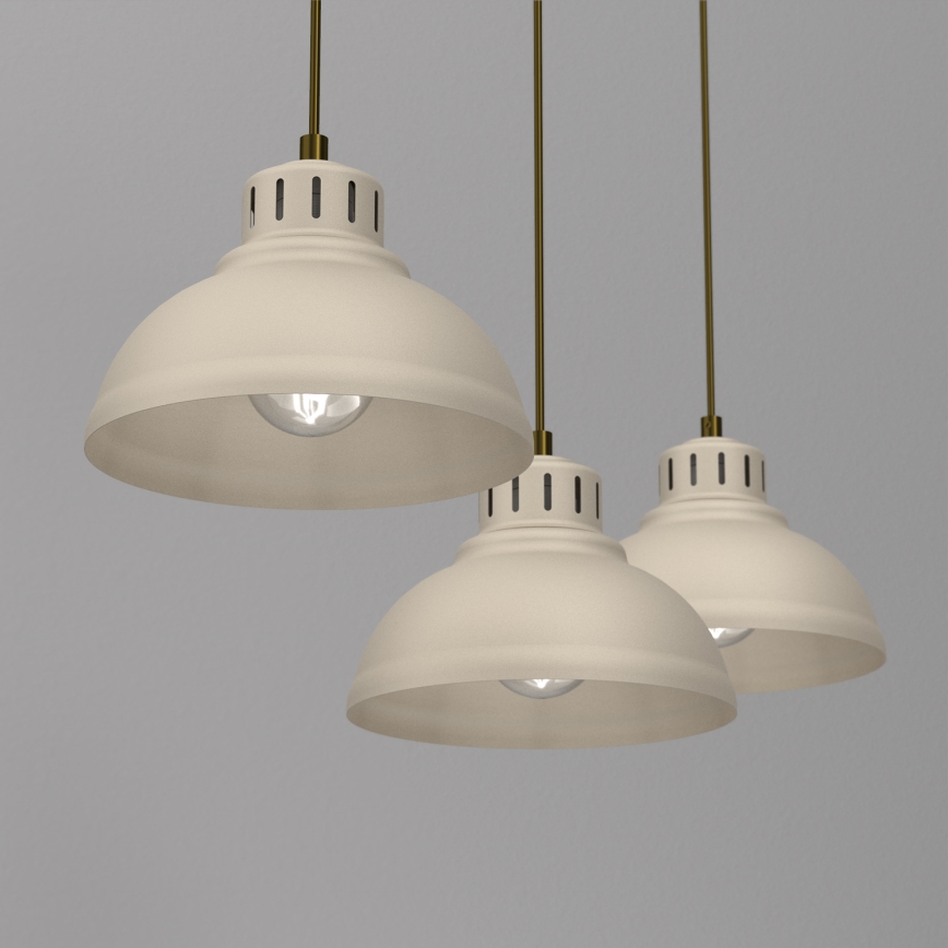 Luster na sajli SVEN 3xE27/15W/230V bež