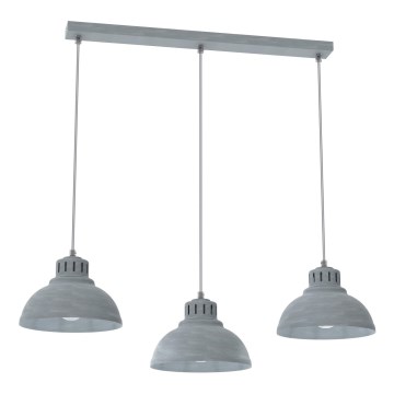 Luster na sajli SVEN 3xE27/15W/230V sivo