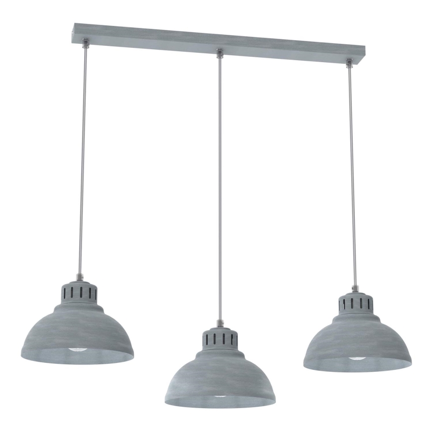 Luster na sajli SVEN 3xE27/15W/230V sivo