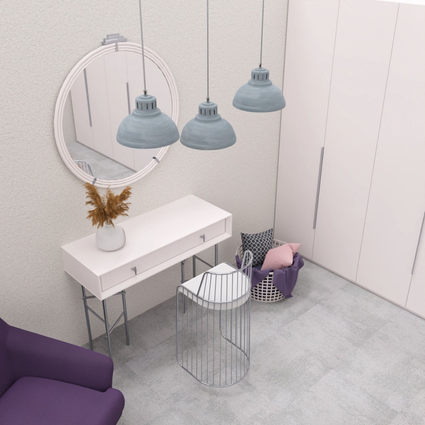 Luster na sajli SVEN 3xE27/15W/230V sivo