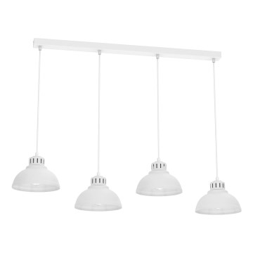 Luster na sajli SVEN 4xE27/15W/230V bela