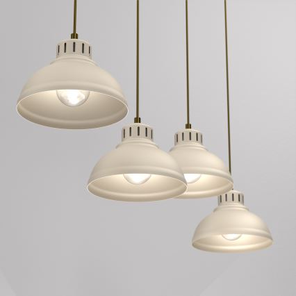 Luster na sajli SVEN 4xE27/15W/230V bež