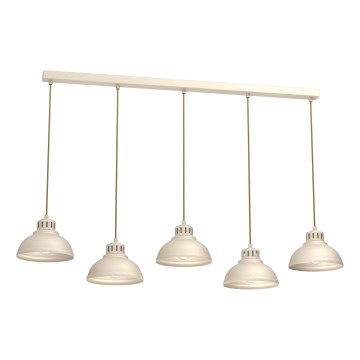 Luster na sajli SVEN 5xE27/15W/230V bež