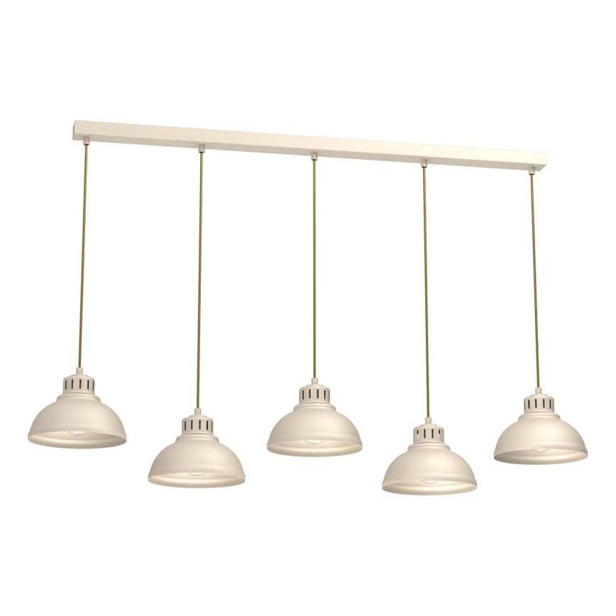 Luster na sajli SVEN 5xE27/15W/230V bež