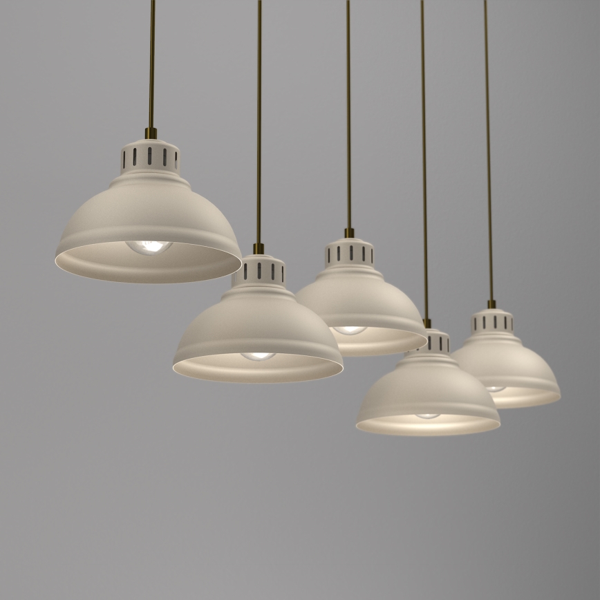 Luster na sajli SVEN 5xE27/15W/230V bež