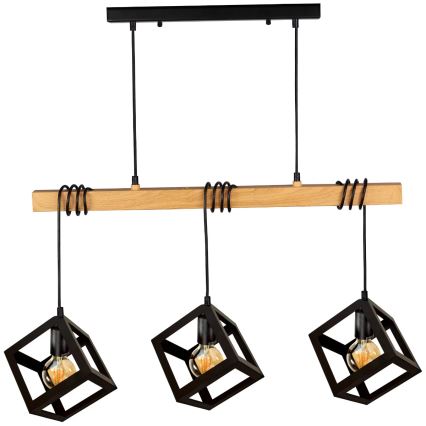 Luster na sajli SWEDEN 3xE27/20W/230V