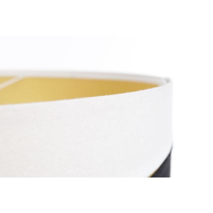 Luster na sajli SWING 1xE27/60W/230V crna/bela/zlatna