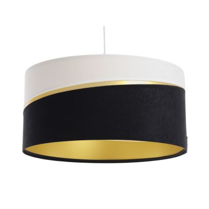Luster na sajli SWING 1xE27/60W/230V crna/bela/zlatna