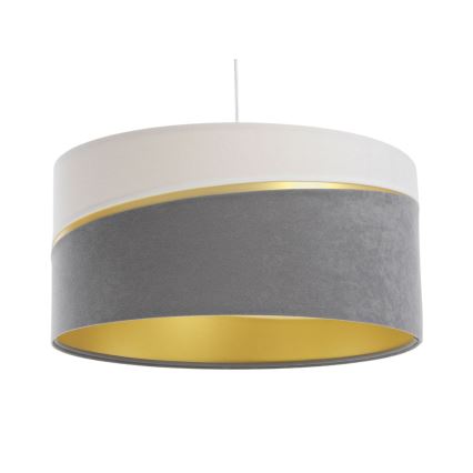 Luster na sajli SWING 1xE27/60W/230V sivo/bela/zlatna