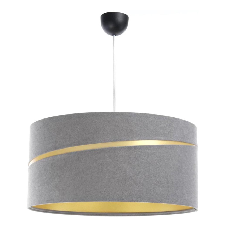 Luster na sajli SWING 1xE27/60W/230V sivo/zlatna