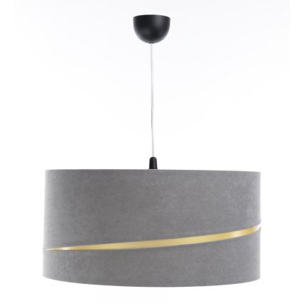 Luster na sajli SWING 1xE27/60W/230V sivo/zlatna