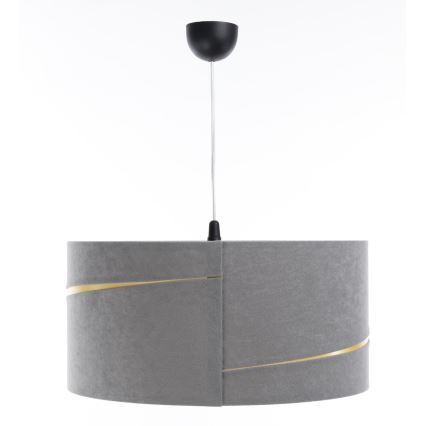 Luster na sajli SWING 1xE27/60W/230V sivo/zlatna