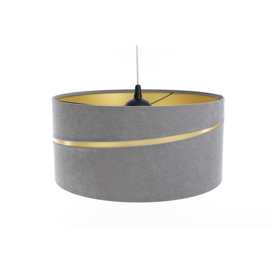 Luster na sajli SWING 1xE27/60W/230V sivo/zlatna