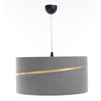 Luster na sajli SWING 1xE27/60W/230V sivo/zlatna