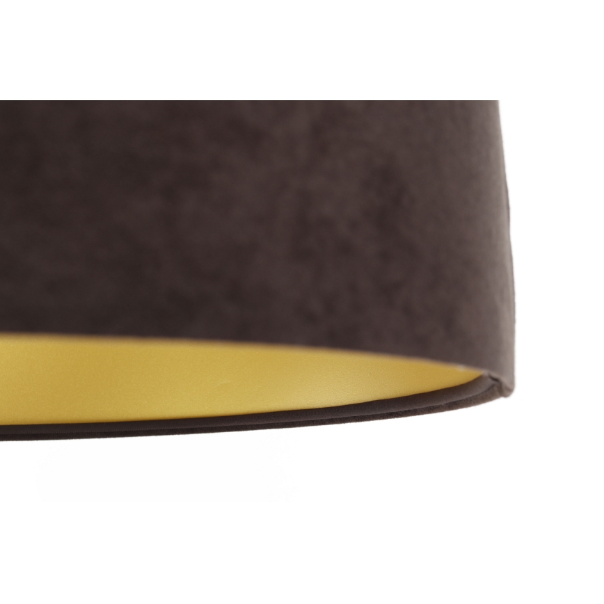 Luster na sajli SWING 1xE27/60W/230V smeđi/bež/zlatni